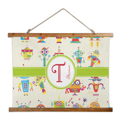 Rocking Robots Wall Hanging Tapestry - Wide (Personalized)