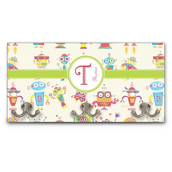 Custom Rocking Robots Wall Mounted Coat Rack (Personalized)