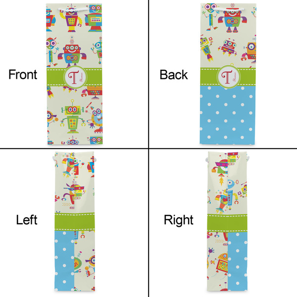 Rocking Robots Wine Gift Bag - Gloss - Approval