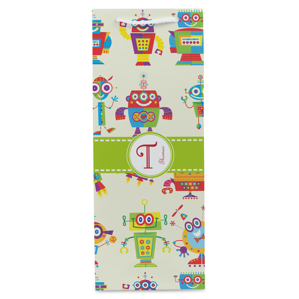 Rocking Robots Wine Gift Bag - Gloss - Front