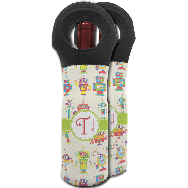 Rocking Robots Wine Tote Bag - MAIN