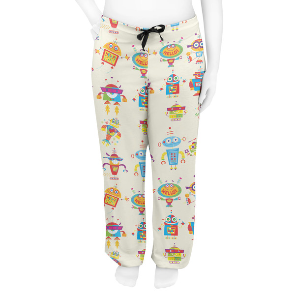 Rocking Robots Women's Pj on model - Front