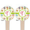 Rocking Robots Wooden 4" Food Pick - Round - Double Sided - Front & Back