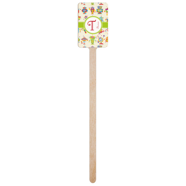 Rocking Robots Wooden 6.25" Stir Stick - Rectangular - Single Stick
