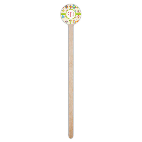 Rocking Robots Wooden 7.5" Stir Stick - Round - Single Stick