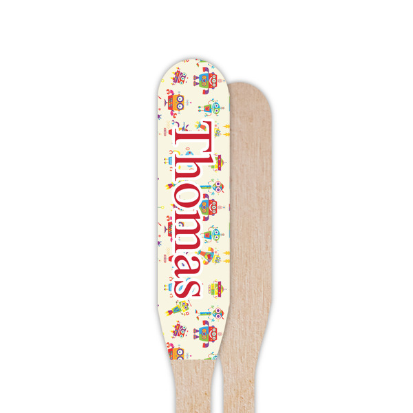 Rocking Robots Wooden Food Pick - Paddle - Single Sided - Front & Back