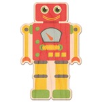 Rocking Robots Genuine Maple or Cherry Wood Sticker