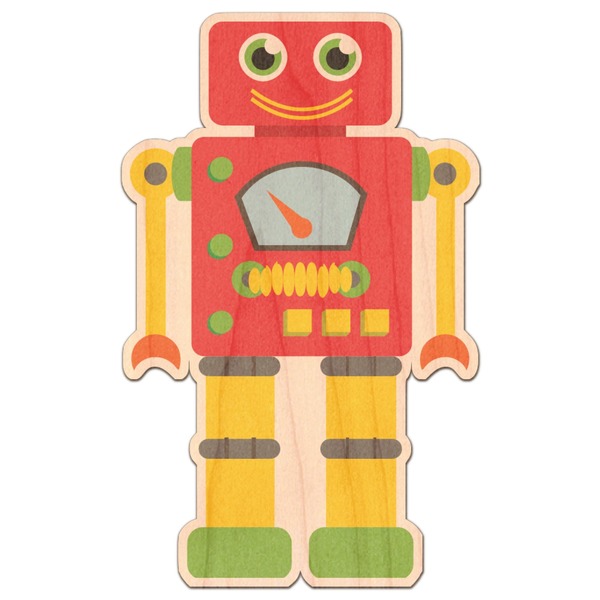 Custom Rocking Robots Genuine Maple or Cherry Wood Sticker