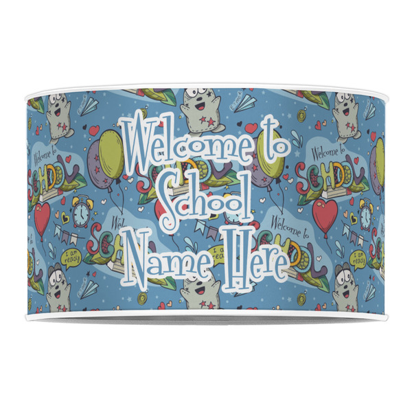 Welcome to School 12" Drum Lampshade - FRONT (Poly Film)