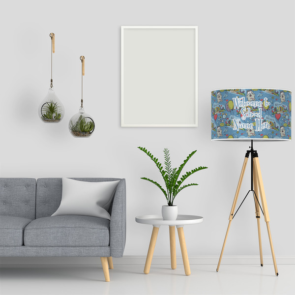 Welcome to School 12" Drum Lampshade - LIFESTYLE