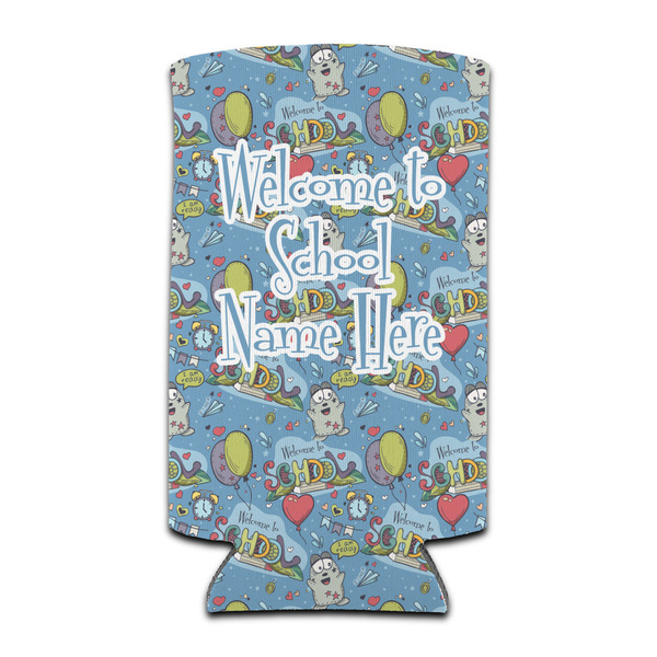 Custom Welcome to School Can Cooler (tall 12 oz) (Personalized)