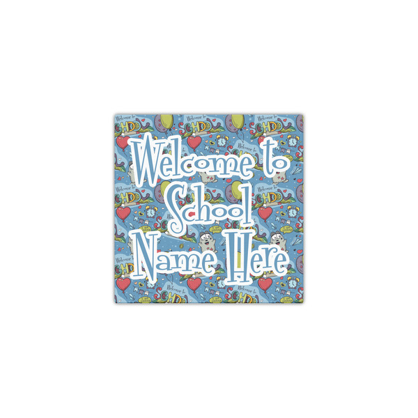 Welcome to School 12x12 - Canvas Print - Front View