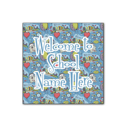 Welcome to School Wood Print - 12x12 (Personalized)