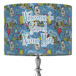 Welcome to School 16" Drum Lamp Shade - Fabric (Personalized)
