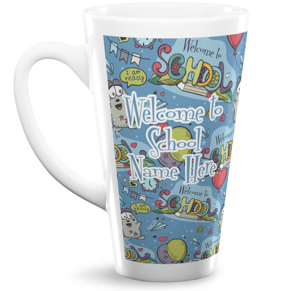 Custom Welcome to School 16 Oz Latte Mug (Personalized)