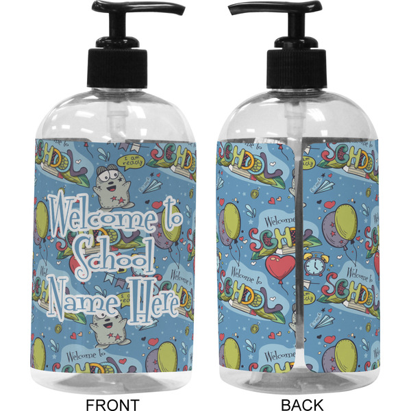 Welcome to School 16 oz Plastic Liquid Dispenser (Approval)