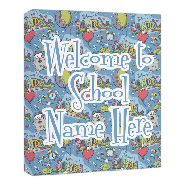 Custom Welcome to School Canvas Print - 20x24 (Personalized)