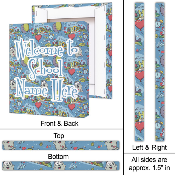 Welcome to School 20x24 - Canvas Print - Approval