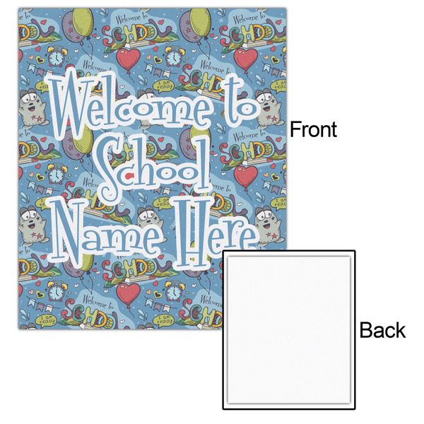 Welcome to School 20x24 - Matte Poster - Front & Back