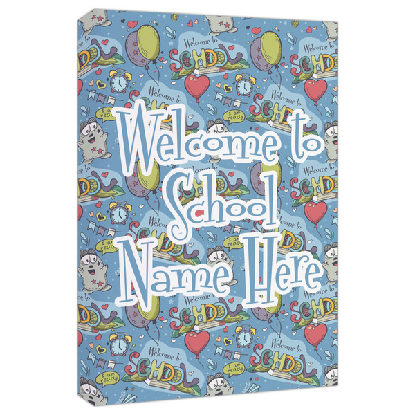Custom Welcome to School Canvas Print - 20x30 (Personalized)