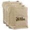 Welcome to School 3 Reusable Cotton Grocery Bags - Front View
