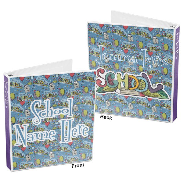 Welcome to School 3-Ring Binder Front and Back