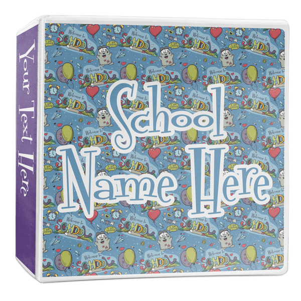 Custom Welcome to School 3-Ring Binder - 2 inch (Personalized)