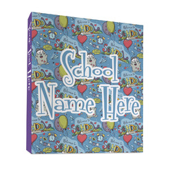 Welcome to School 3 Ring Binder - Full Wrap - 1" (Personalized)