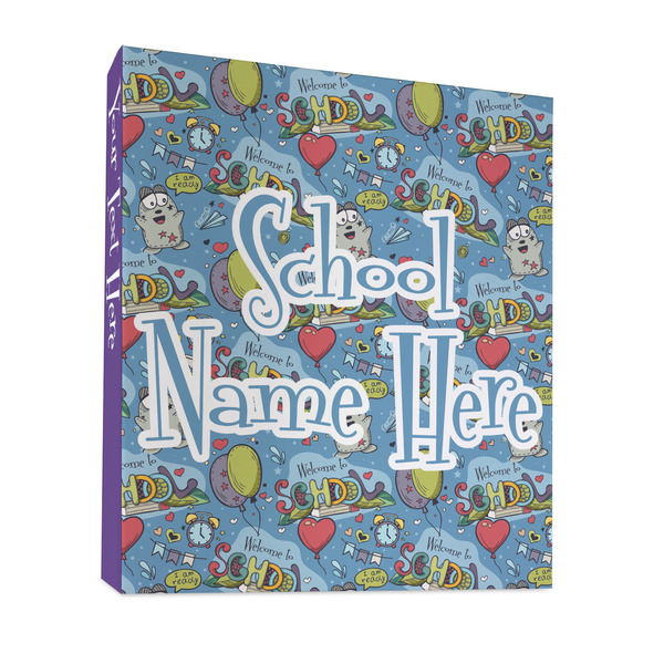 Custom Welcome to School 3 Ring Binder - Full Wrap - 1" (Personalized)
