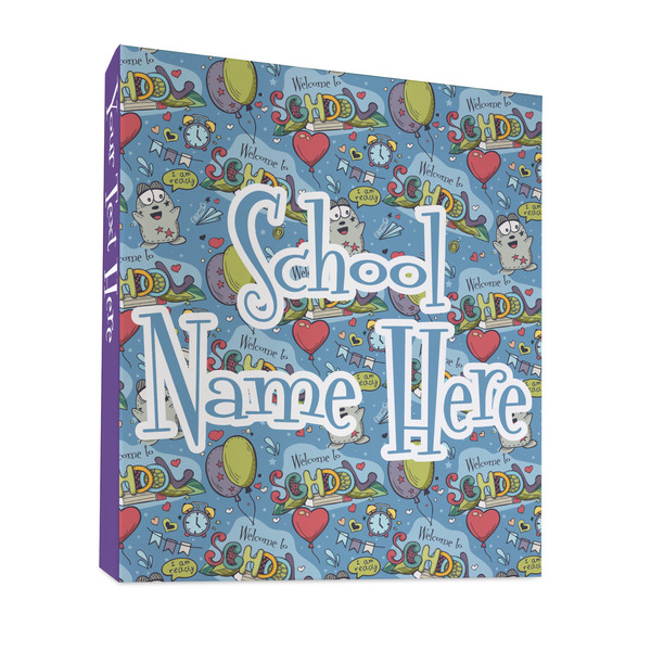 Welcome to School 3 Ring Binders - Full Wrap - 1" - FRONT