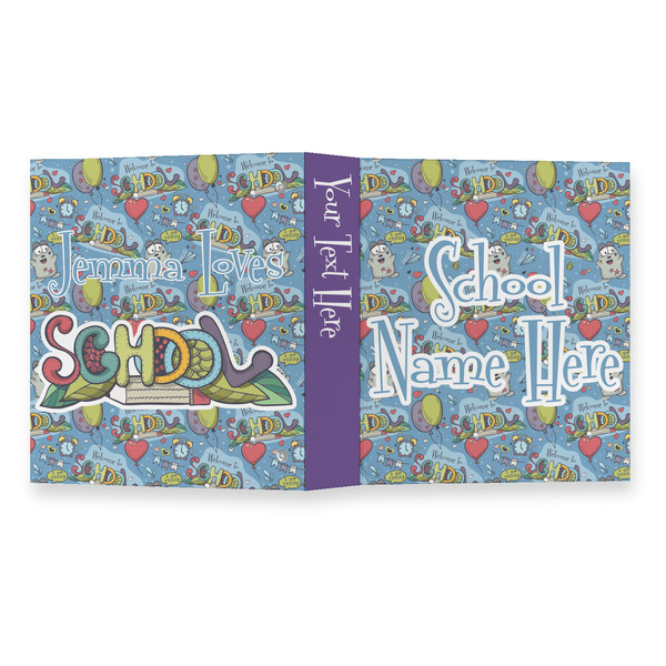 Welcome to School 3 Ring Binders - Full Wrap - 1" - OPEN OUTSIDE