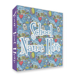 Welcome to School 3 Ring Binder - Full Wrap - 2" (Personalized)
