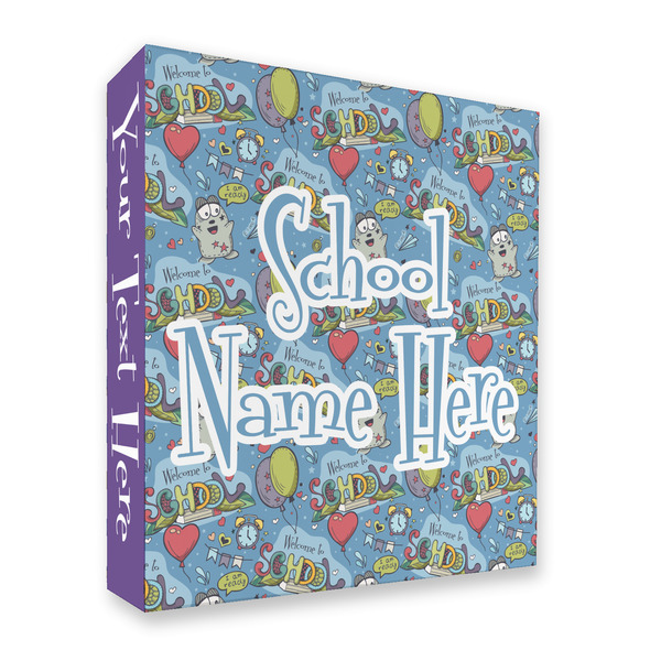 Welcome to School 3 Ring Binders - Full Wrap - 2" - FRONT