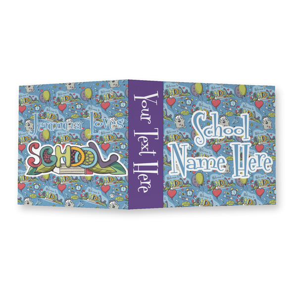 Welcome to School 3 Ring Binders - Full Wrap - 2" - OPEN OUTSIDE