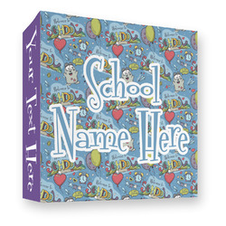 Welcome to School 3 Ring Binder - Full Wrap - 3" (Personalized)