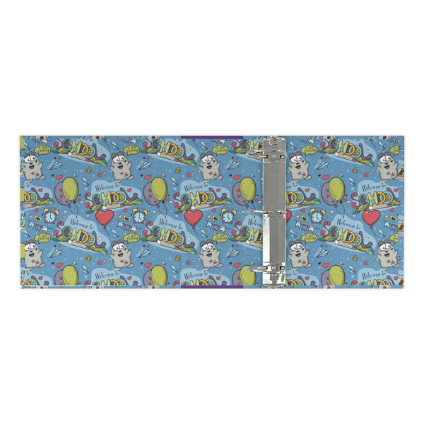 Welcome to School 3 Ring Binders - Full Wrap - 3" - OPEN INSIDE