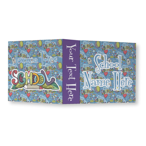 Welcome to School 3 Ring Binders - Full Wrap - 3" - OPEN OUTSIDE