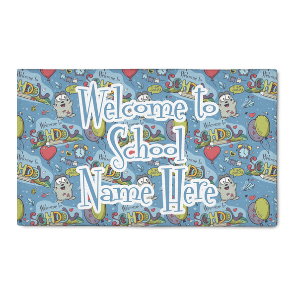 Custom Welcome to School 3' x 5' Indoor Area Rug (Personalized)