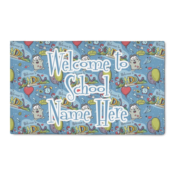 Custom Welcome to School 3' x 5' Patio Rug (Personalized)