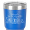 Welcome to School 30 oz Stainless Steel Ringneck Tumbler - Blue - Close Up