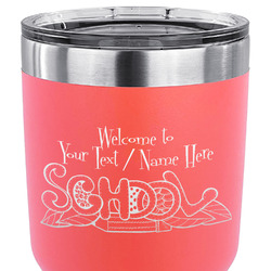 Welcome to School 30 oz Stainless Steel Tumbler - Coral - Single Sided (Personalized)