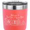 Welcome to School 30 oz Stainless Steel Ringneck Tumbler - Coral - CLOSE UP
