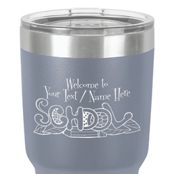 Welcome to School 30 oz Stainless Steel Tumbler - Grey - Double-Sided (Personalized)