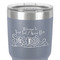 Welcome to School 30 oz Stainless Steel Ringneck Tumbler - Grey - Close Up