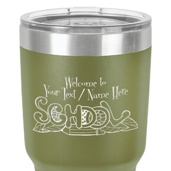 Welcome to School 30 oz Stainless Steel Tumbler - Olive - Single-Sided (Personalized)