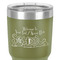 Welcome to School 30 oz Stainless Steel Ringneck Tumbler - Olive - Close Up