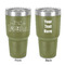 Welcome to School 30 oz Stainless Steel Tumbler - Olive - Double-Sided (Personalized)