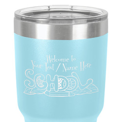 Welcome to School 30 oz Stainless Steel Tumbler - Teal - Double-Sided (Personalized)