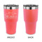 Welcome to School 30 oz Stainless Steel Ringneck Tumblers - Coral - Single Sided - APPROVAL