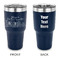 Welcome to School 30 oz Stainless Steel Tumbler - Navy - Double Sided (Personalized)